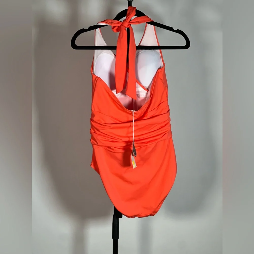 NWT Halter Ruched Swimsuit - Picture 6 of 7